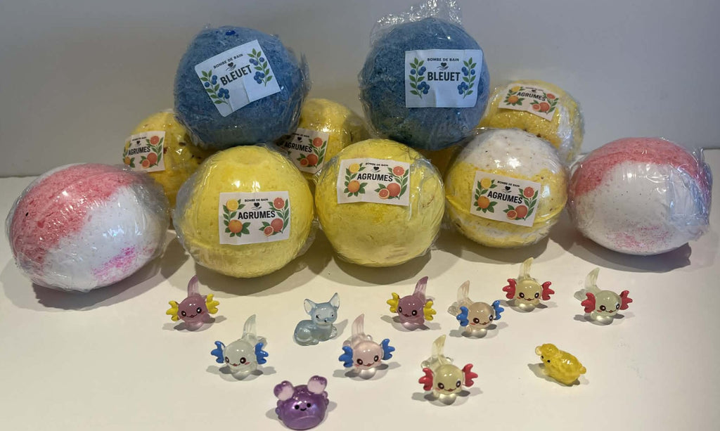 Bombe de bain SURPRISE - 135g avec un jouet caché